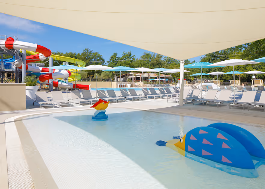 Ondiep kinderbad op Camping Bijela Uvala